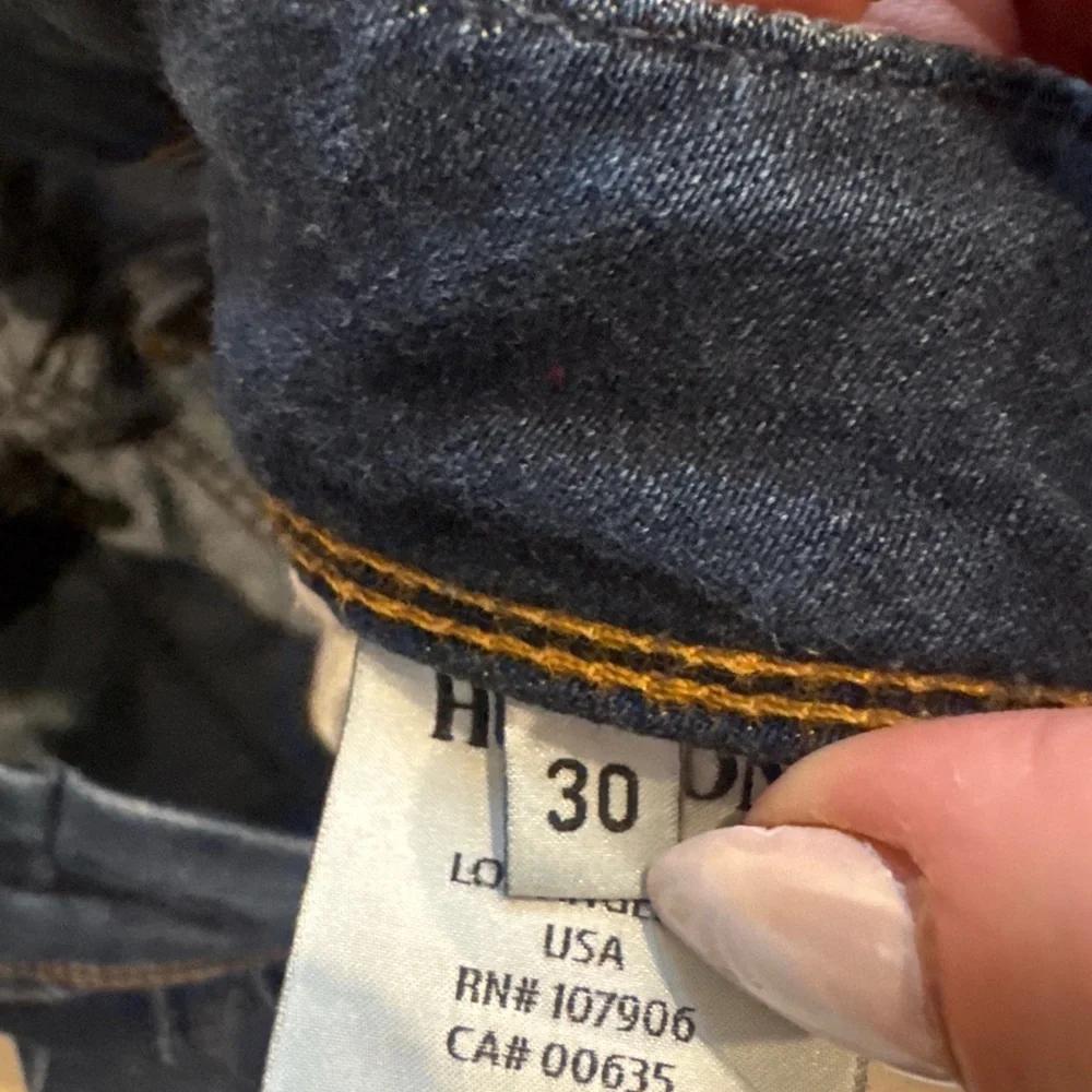 Hudson Beth Baby Bootcut Jeans - Dark Wash Flap Pocket - Size 30 fits like 27/28 - Picture 4 of 5